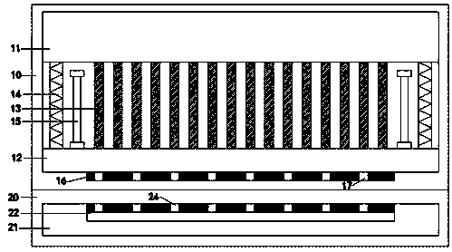 Elastic drainage pipeline punching mold