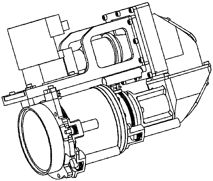 Mid-wave infrared turntable optical lens and control method thereof