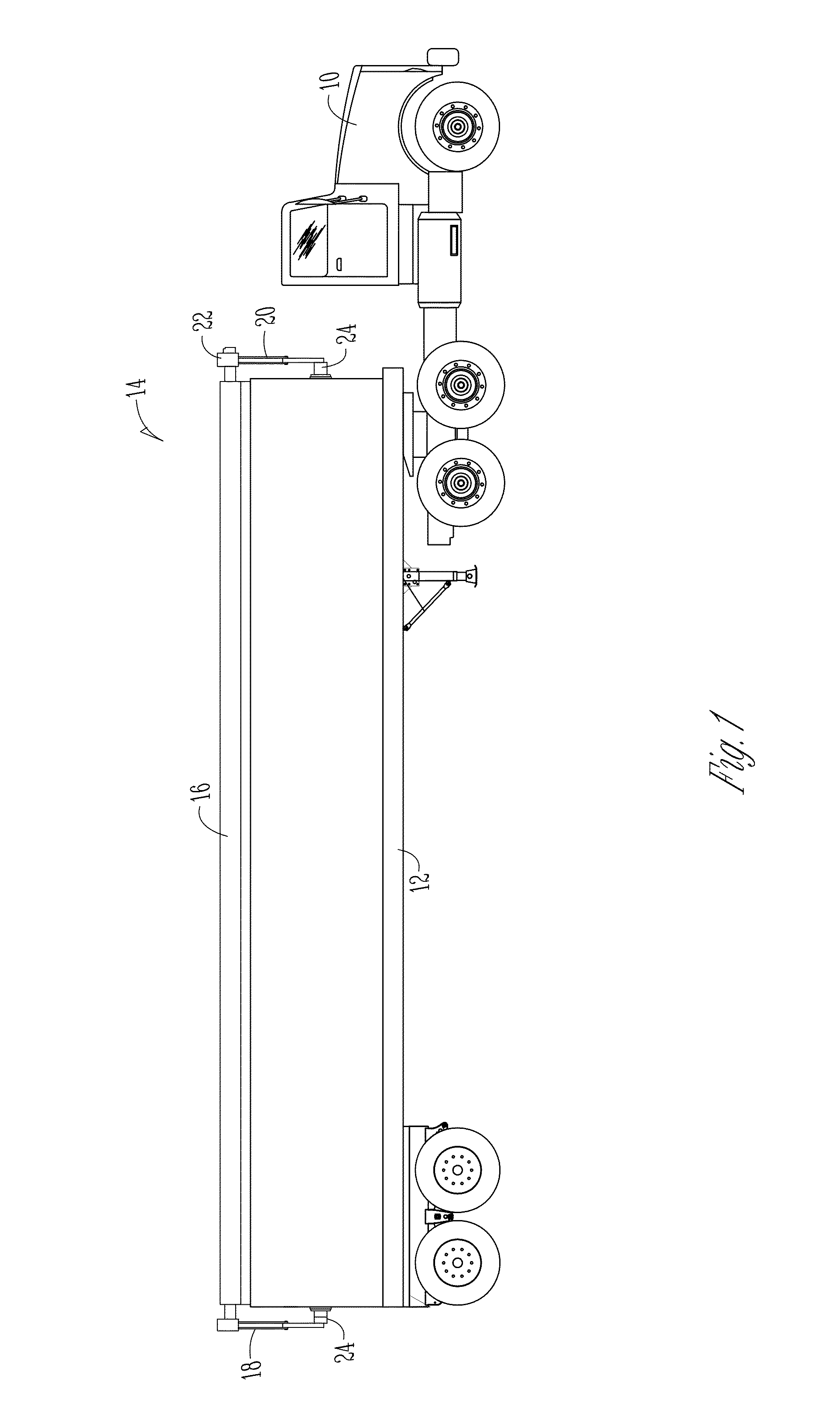 Tarp roll-up with pivoting radial arms