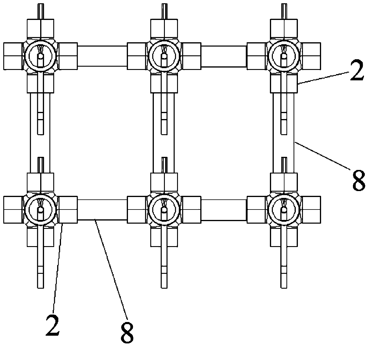 A composite measuring device for airflow velocity and temperature for low-speed flow field