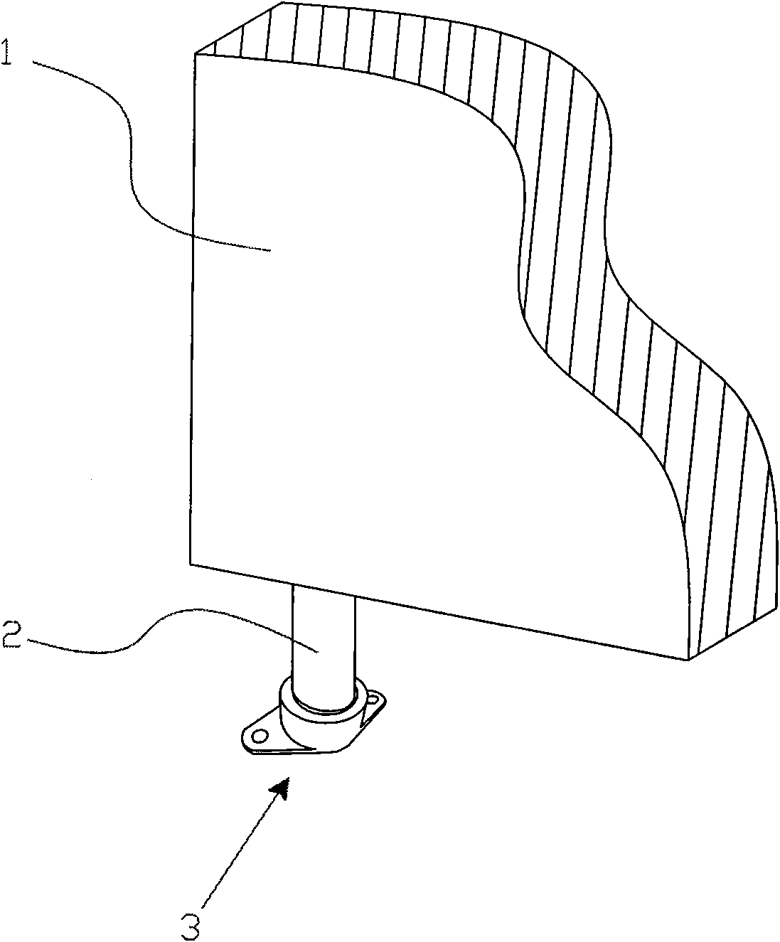 Buffer-type rotating shaft door for shower room