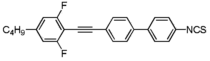 Liquid crystal compound with high birefringence and wide nematic phase temperature interval and composition comprising liquid crystal compound