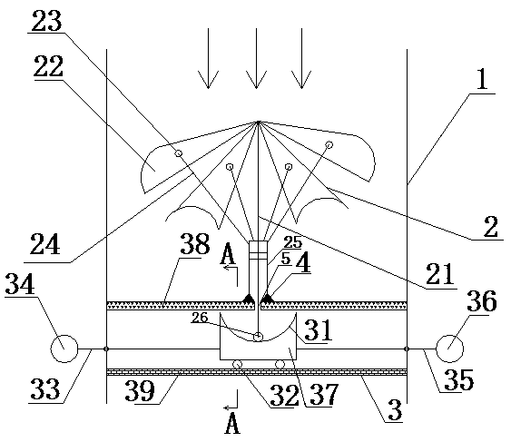 Arc plate zoom adjustable shrinkage cavity used for coal-fired power plant primary air pipe and work method thereof