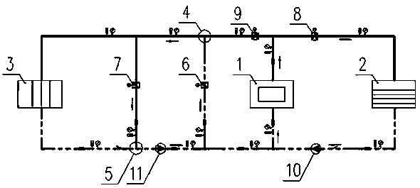 Method for decoupling operation of heat supply and heat storage in same heat source system,