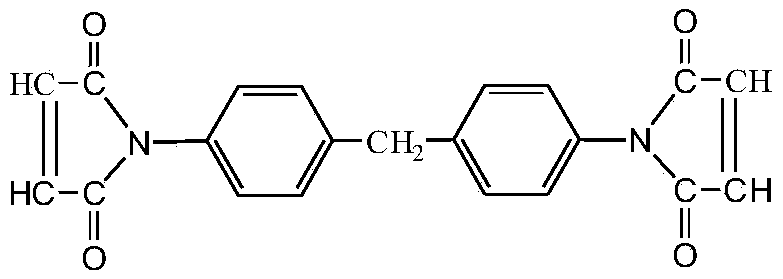 Amino-modified grapheme / graphene MoSe2 / bismaleimide composite material and preparation method thereof