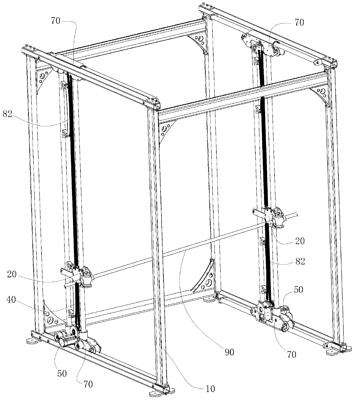 Force source device for exercising device, exercising device and control method for exercising device