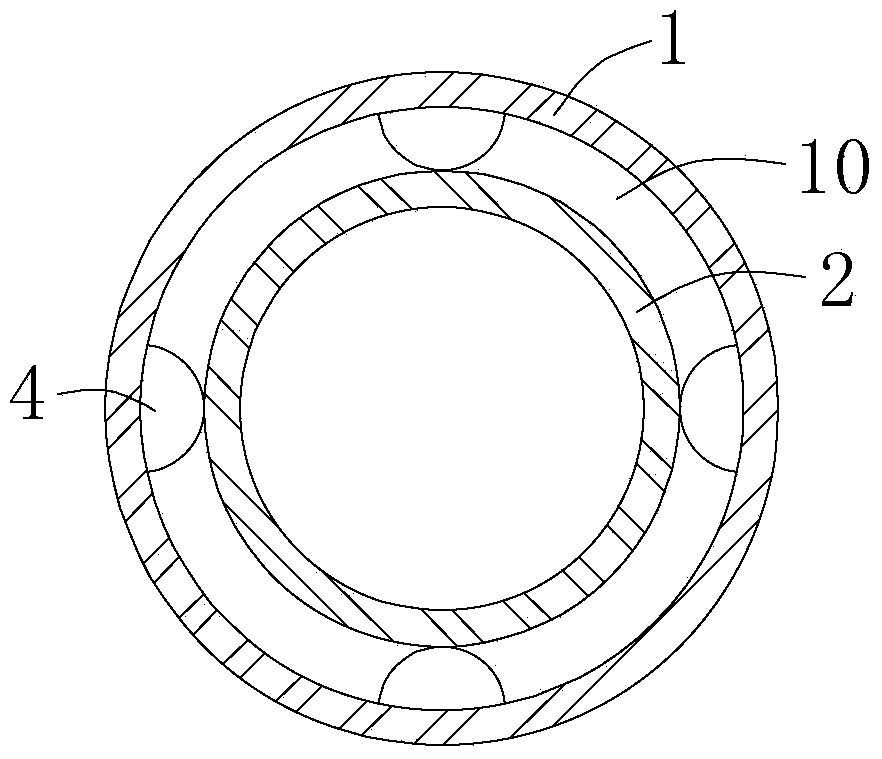 Double-sleeve type drainage pipe easy to replace