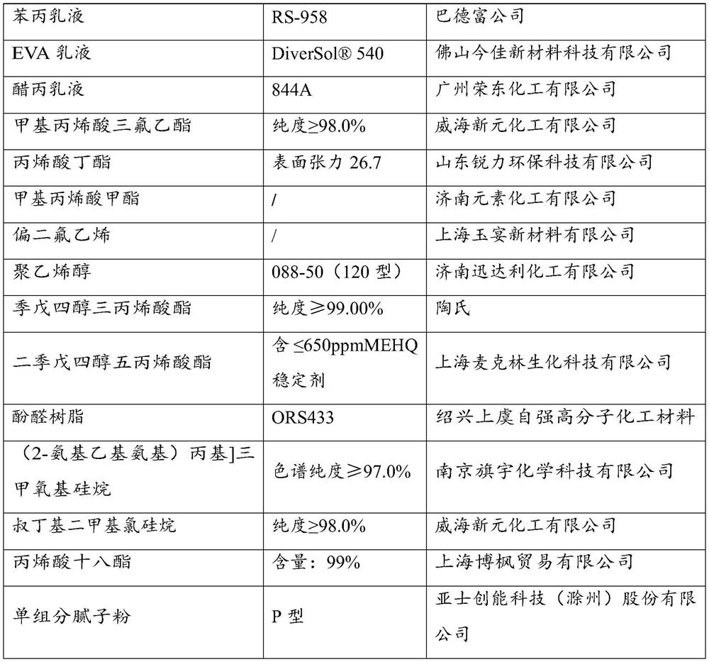 Polymer putty, putty coating, preparation method, putty coating and application