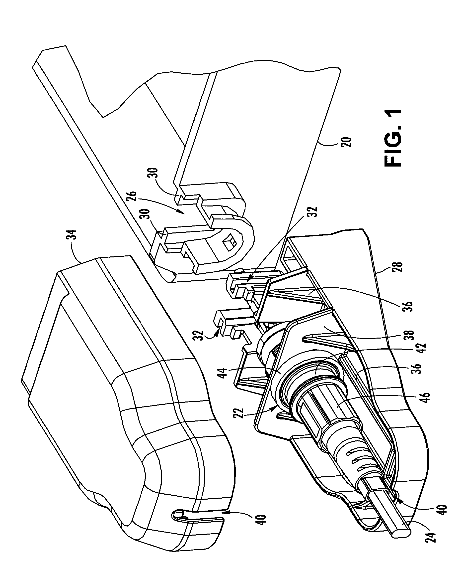 Connector port for network interface device