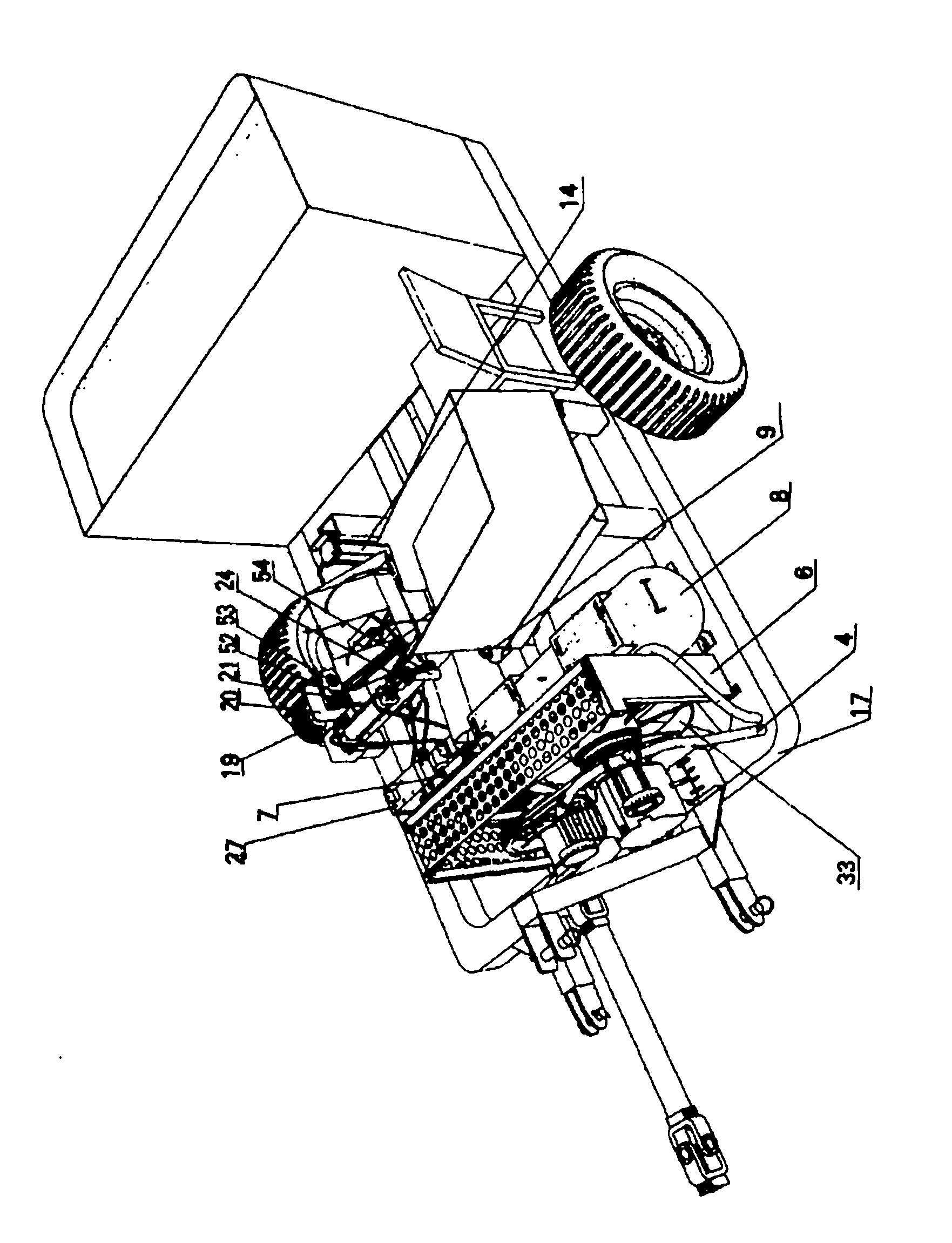 Automatic sand willow planting machine