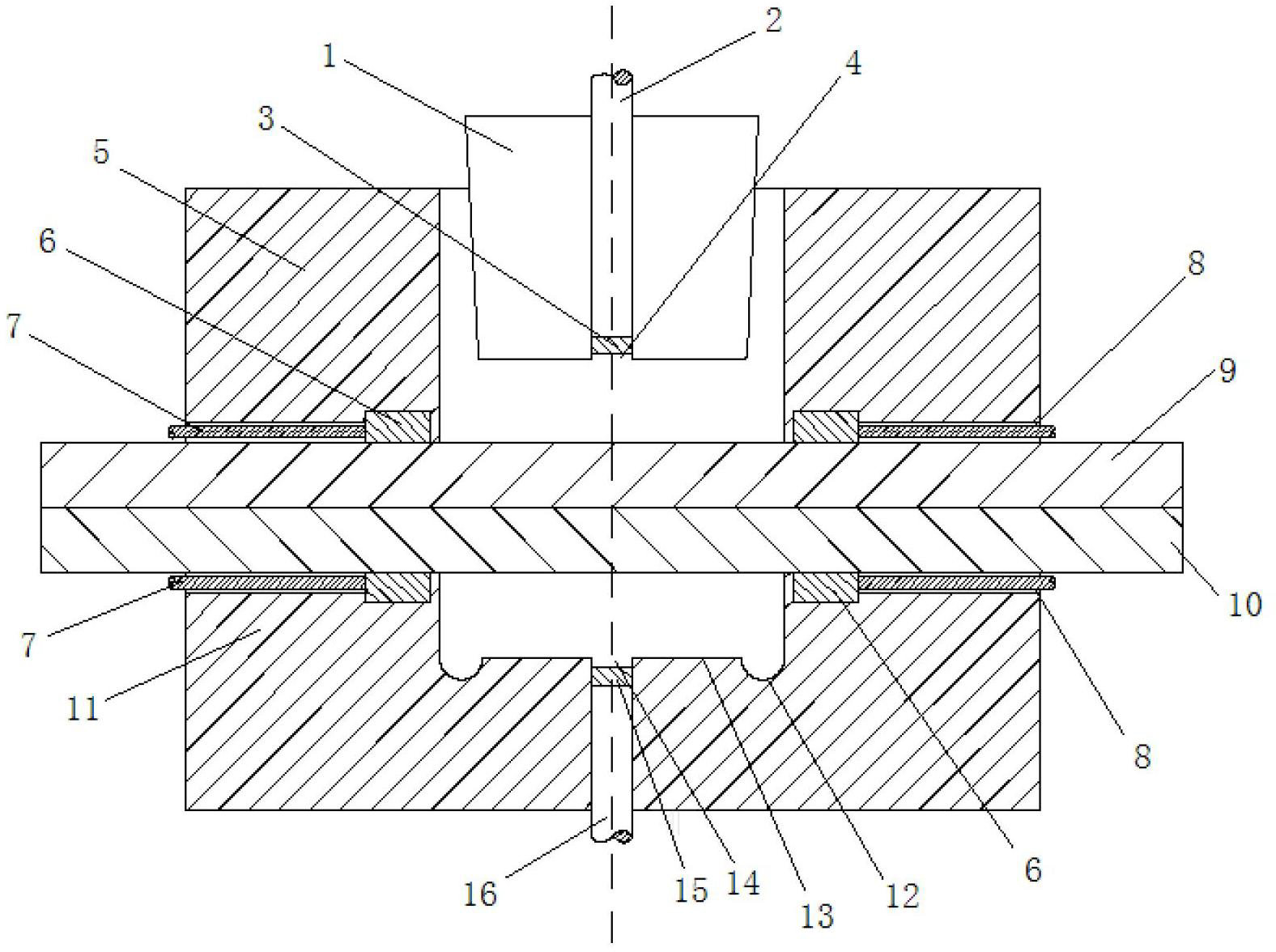 Laser heating rivetless riveting device