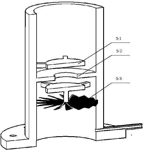 Assembled-type vertical saturated soil column pollutant migration testing device