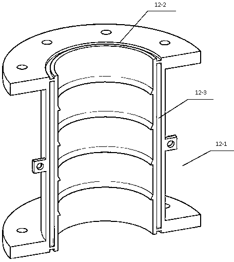 Assembled-type vertical saturated soil column pollutant migration testing device