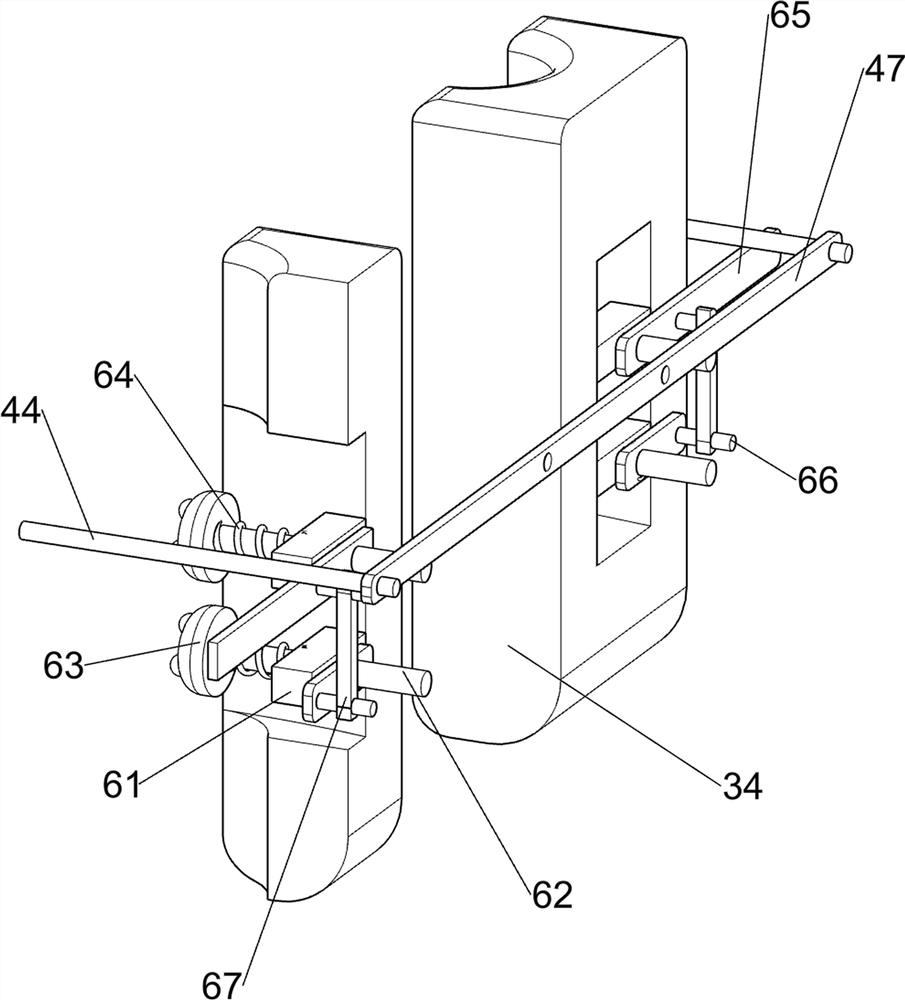 Leg massage device for rehabilitation physiotherapy department