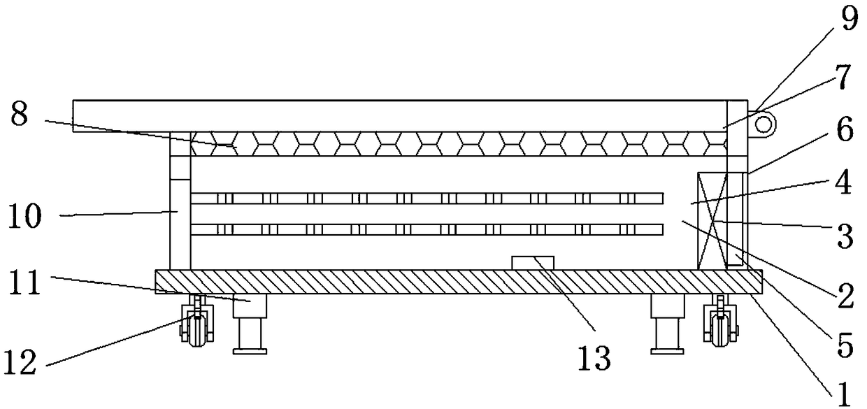 Mobile tracking type solar pasture drying device