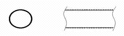 Glass reinforced plastic ribbed sand-included tube and manufacture method thereof