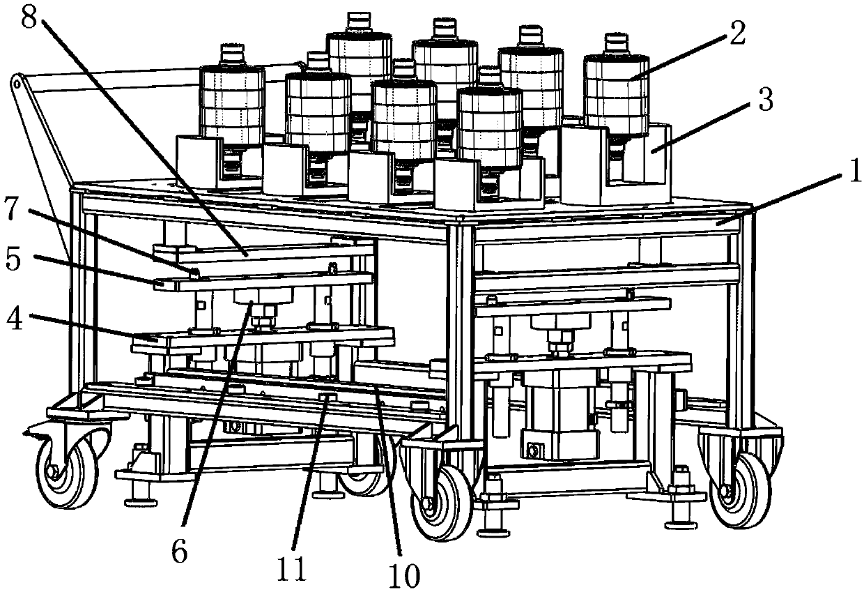 Automatic positioning and carrying device for motor rotor assembling production line