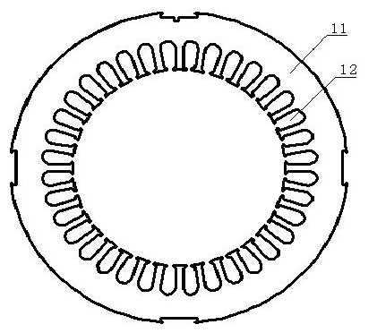 Method for lowering stray loss of motor