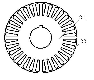 Method for lowering stray loss of motor