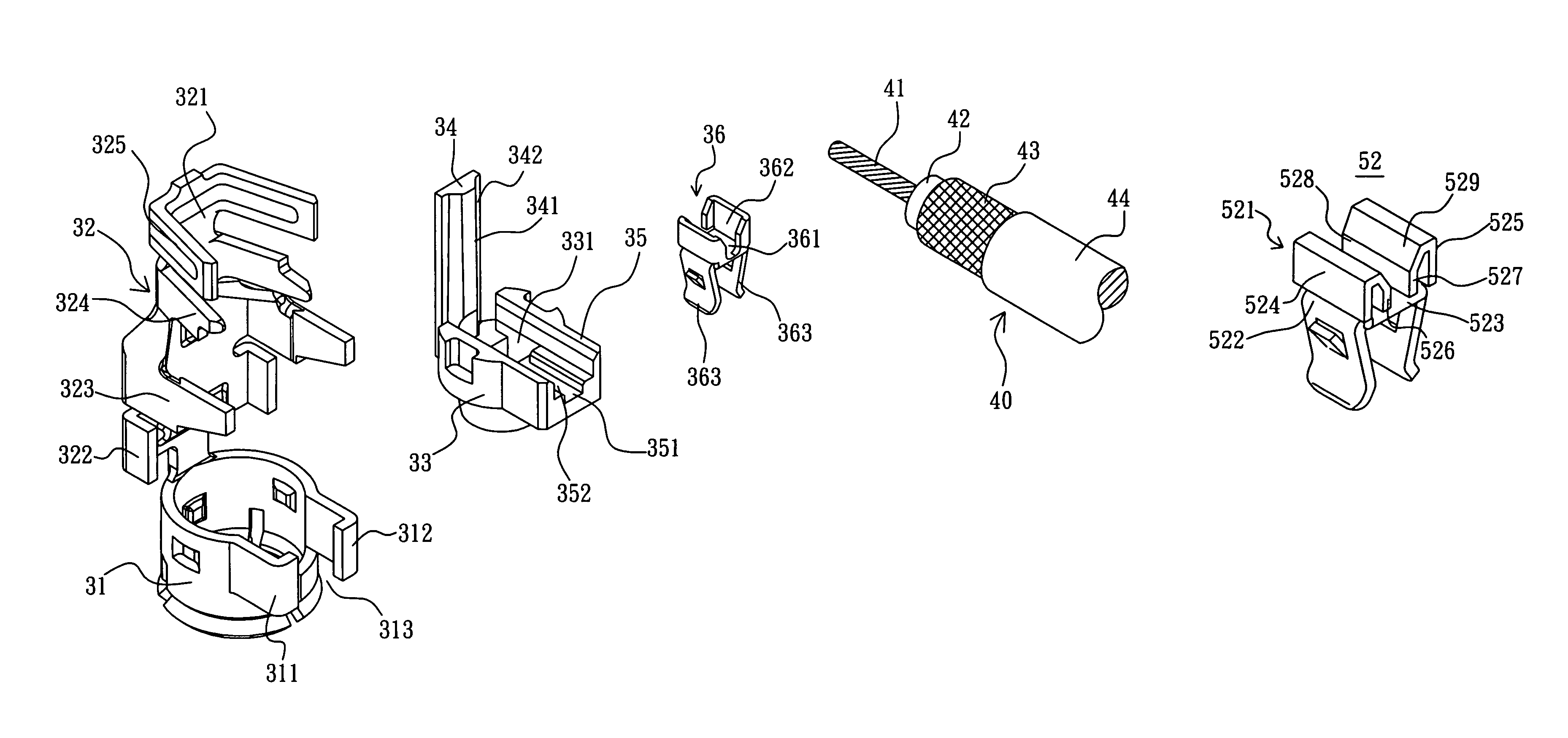 RF microwave connector for telecommunication