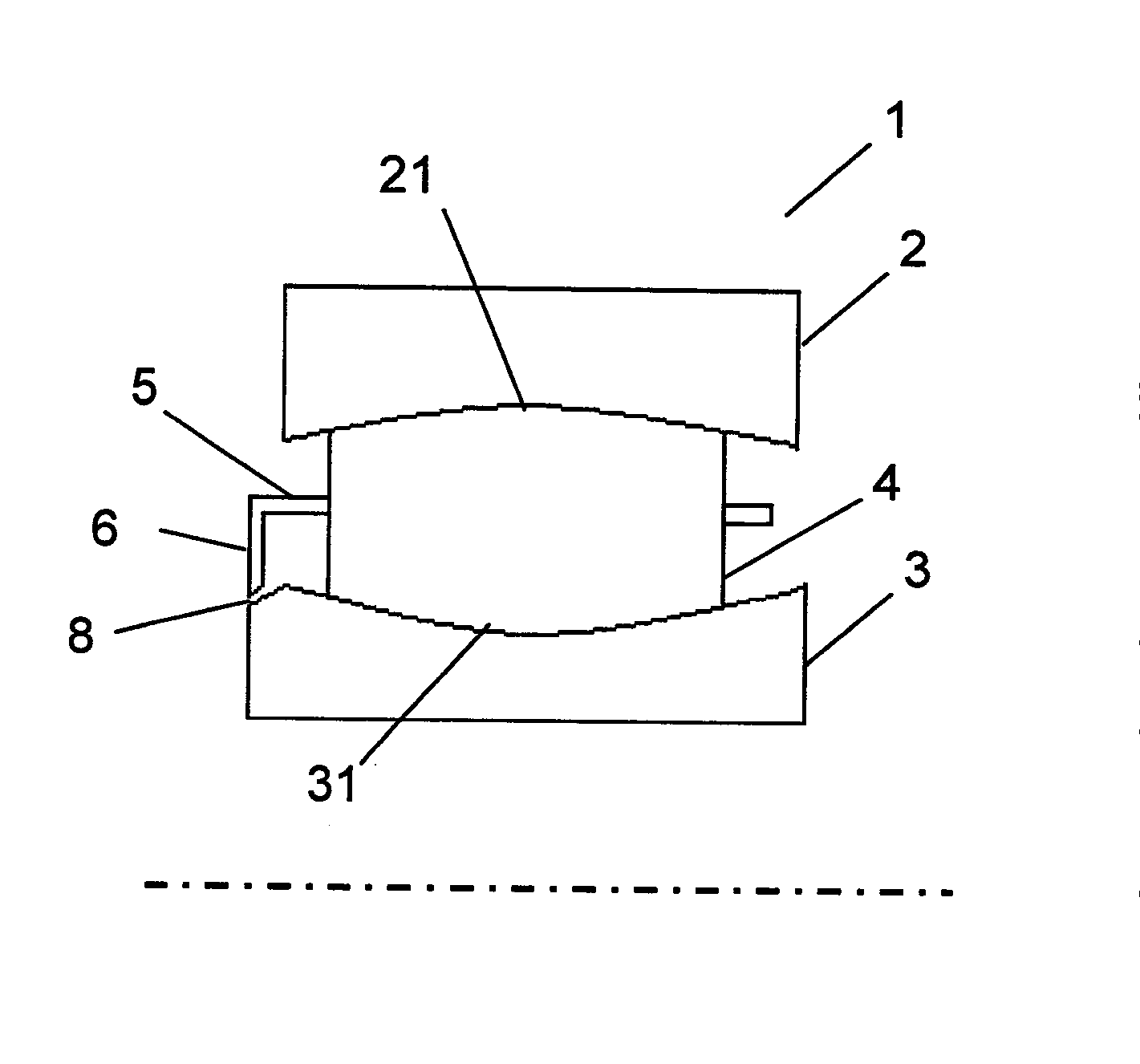 Toroidal roller bearing