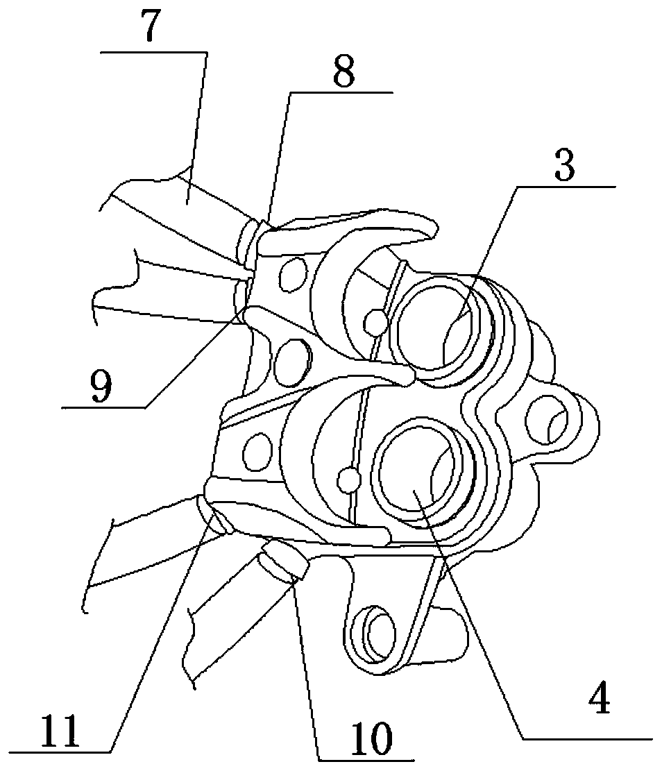 A brake device and a two-wheeled vehicle