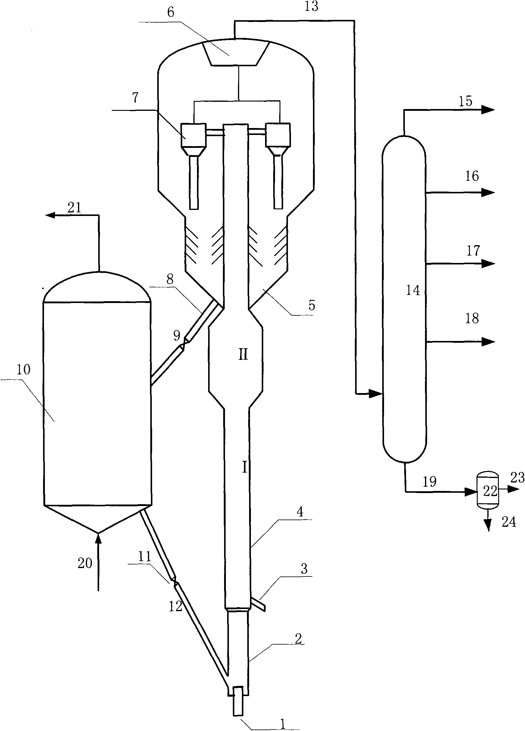 Prolific catalytic converting method for high-cetane diesel oil