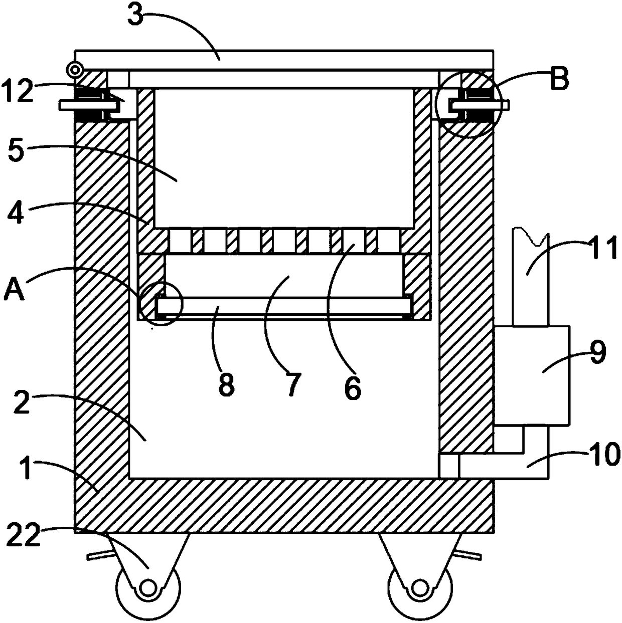 Filtering mechanism for lubricating oil of automatic machine tool