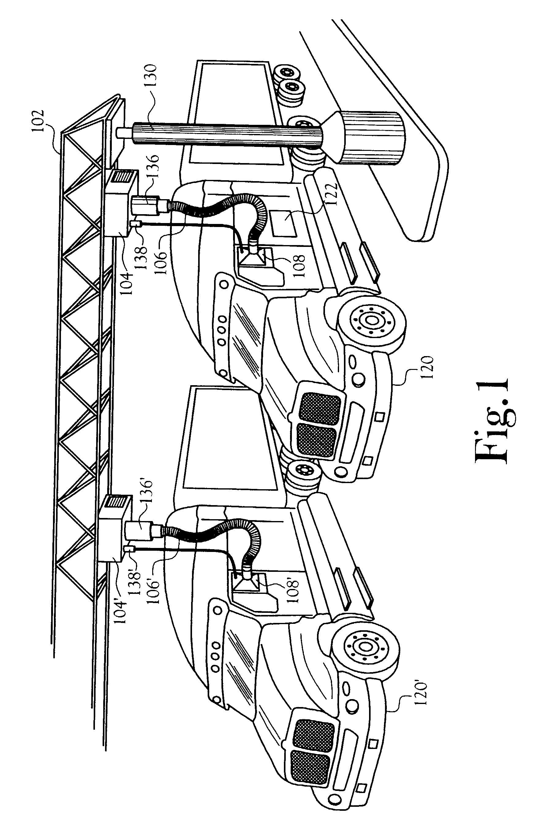 Apparatus for providing convenience services to stationary vehicles