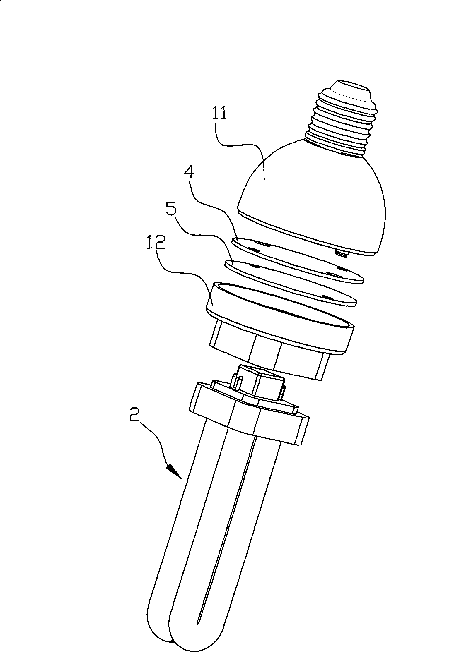 Remote control light modulating energy-saving lamp