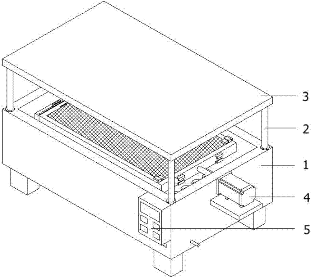 Tea withering, spreading and transmitting frame