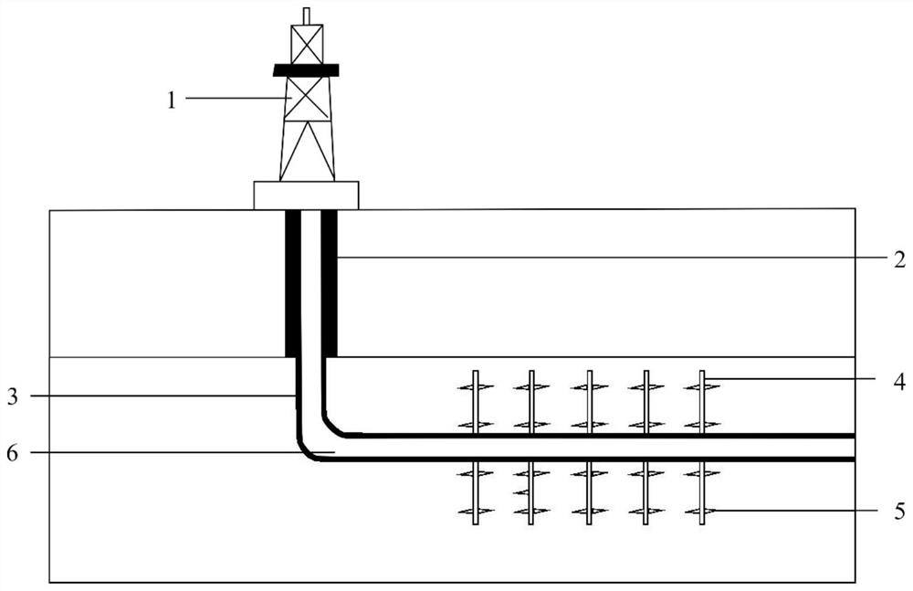 Multi-initiation-point multi-stage blasting fracturing method for horizontal well of shale gas reservoir