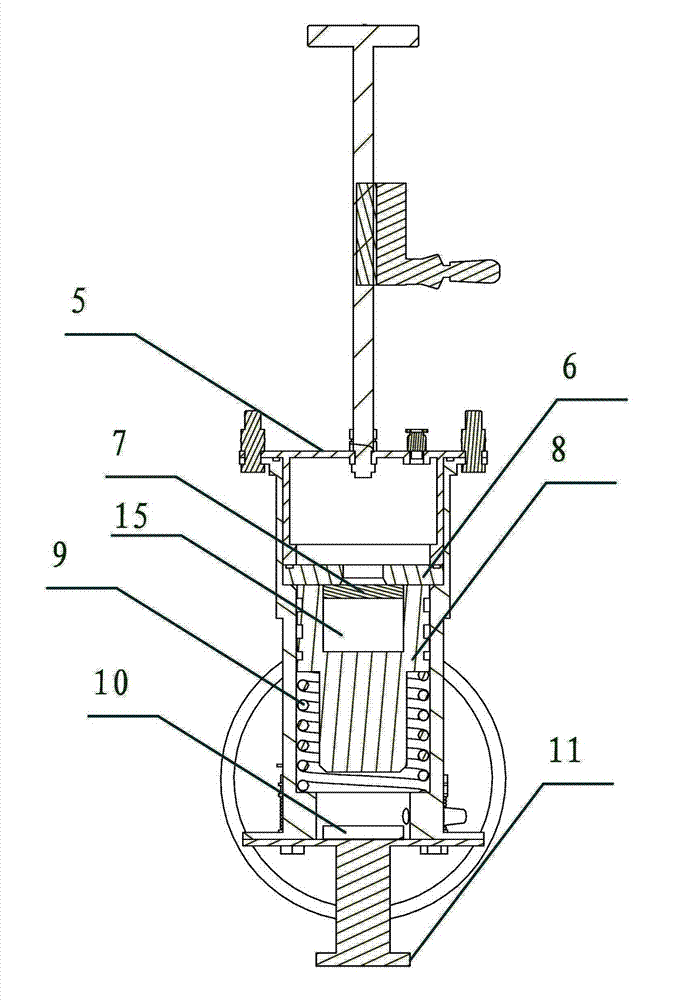 Pneumatic earthquake source for earthquake-wave geological detecting instrument