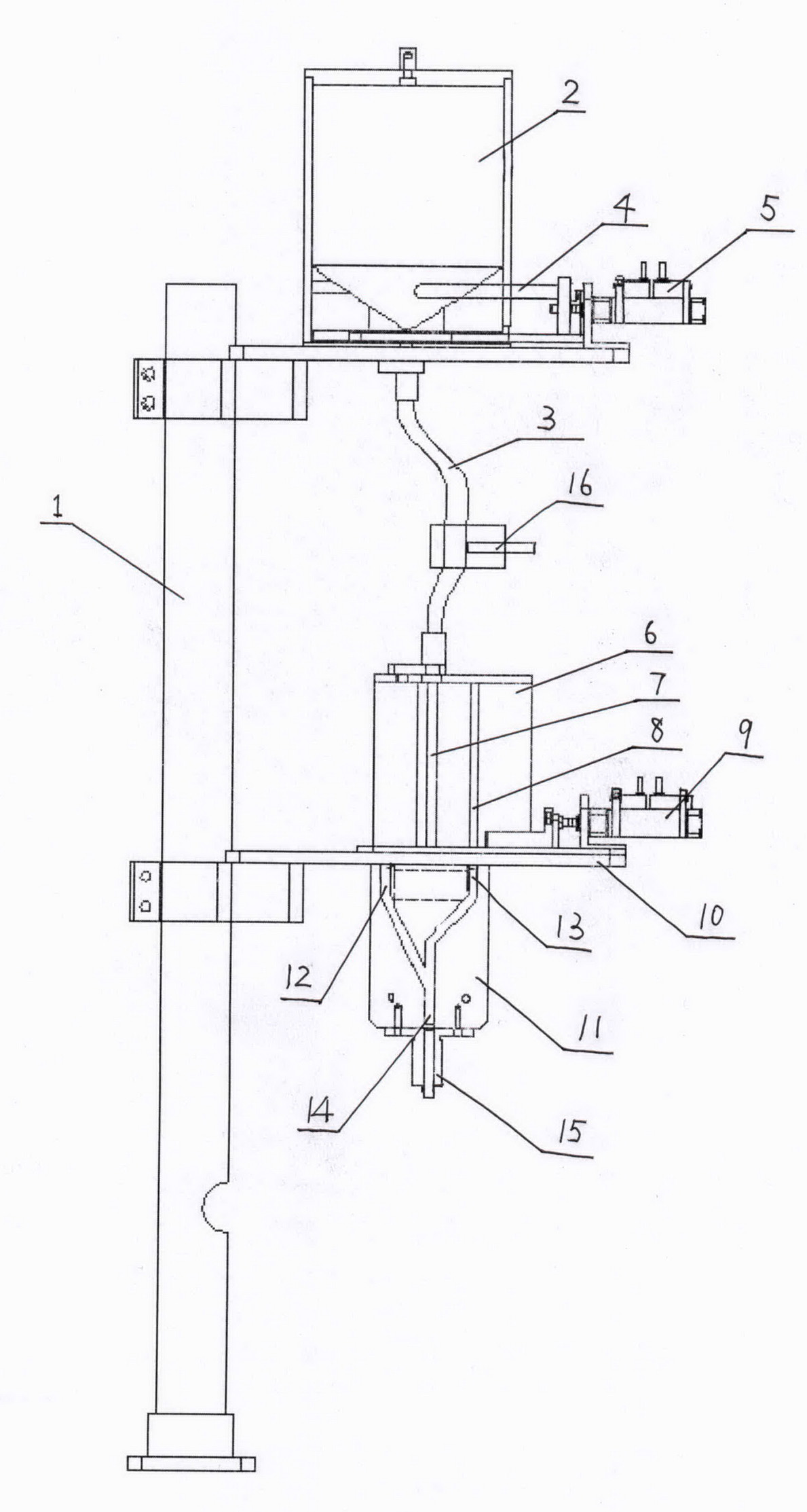 Structure for dropping steel balls