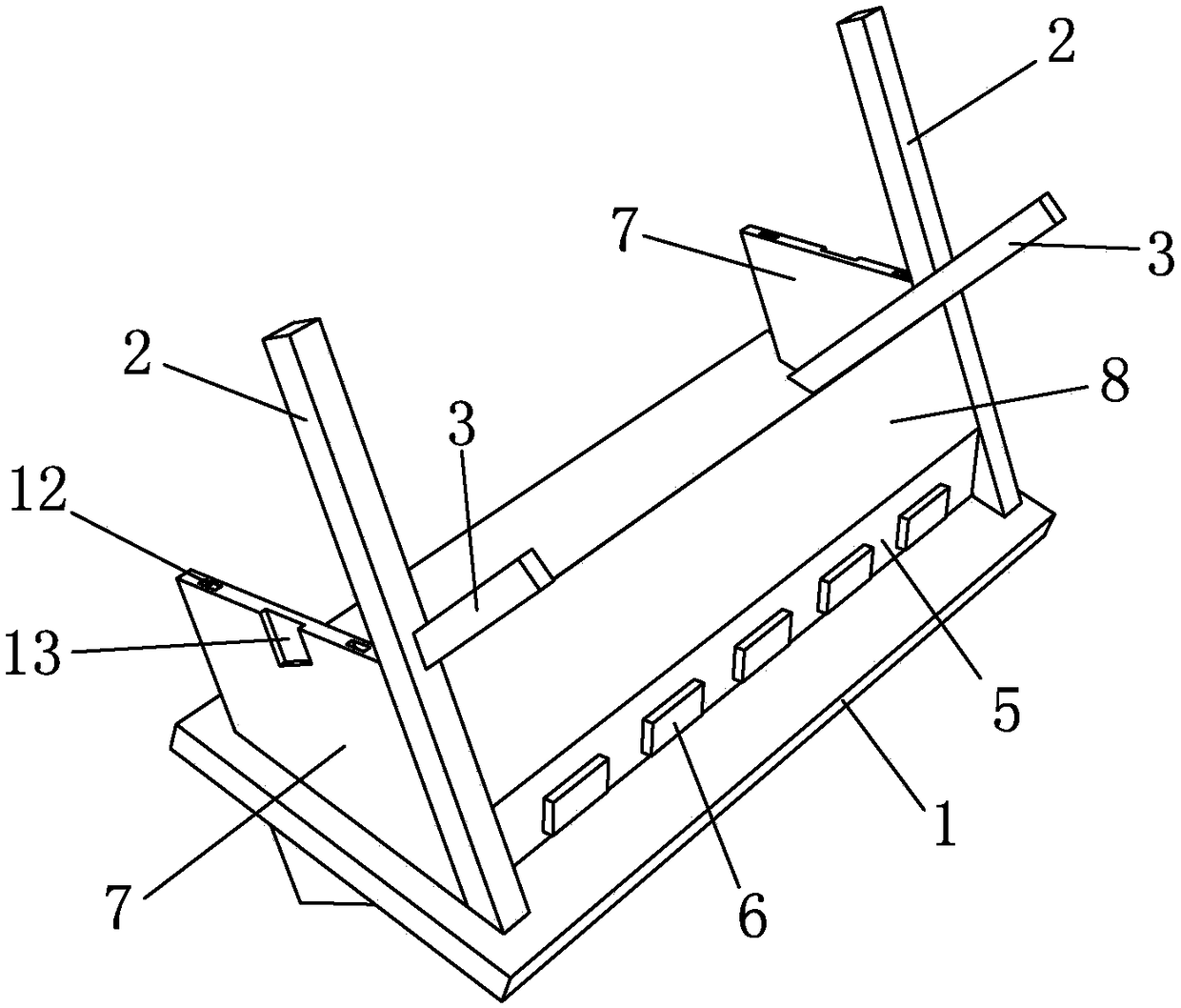 Construction method of grouted stone block revetment structure for sloping dike in river and sea reclamation area