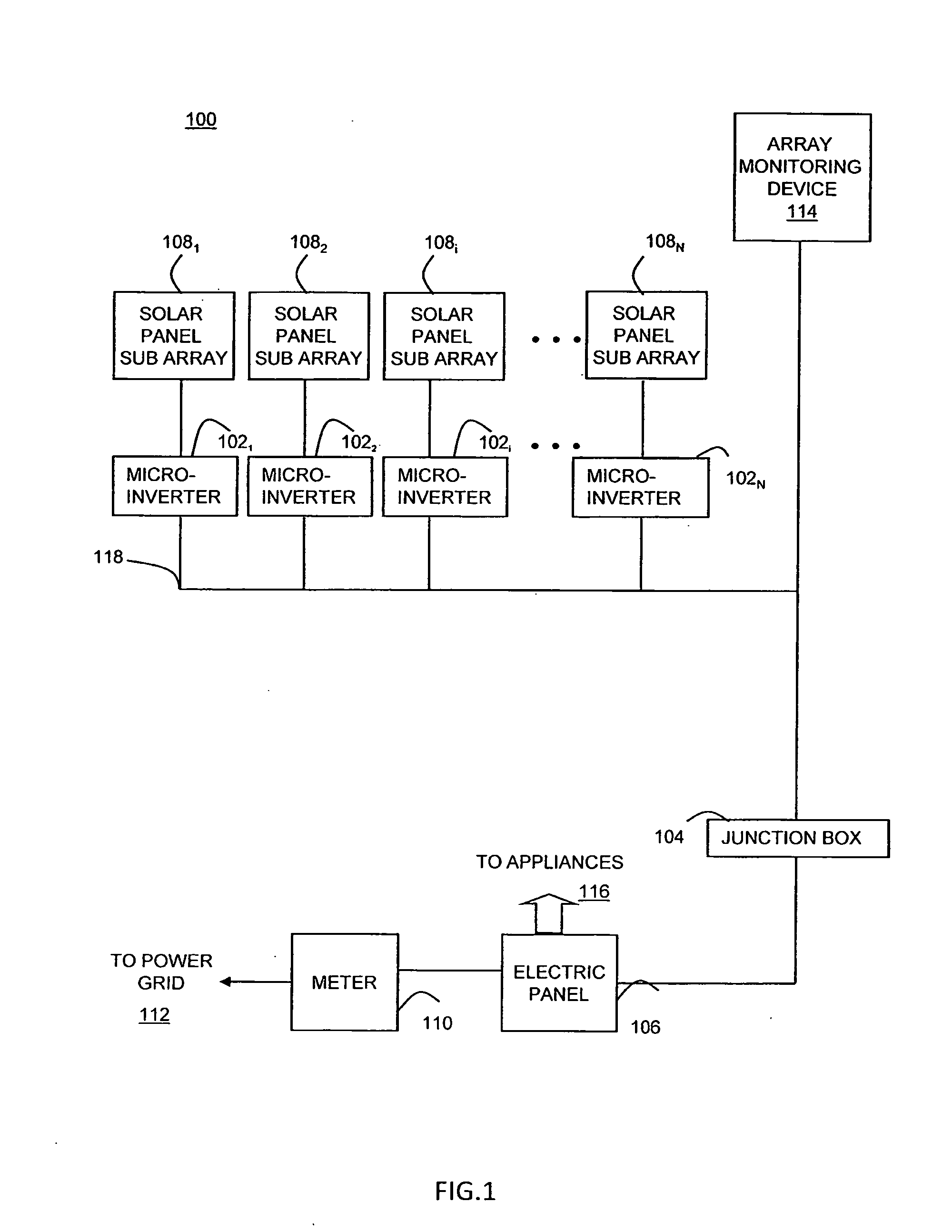 Method and apparatus for detecting impairment of a solar array