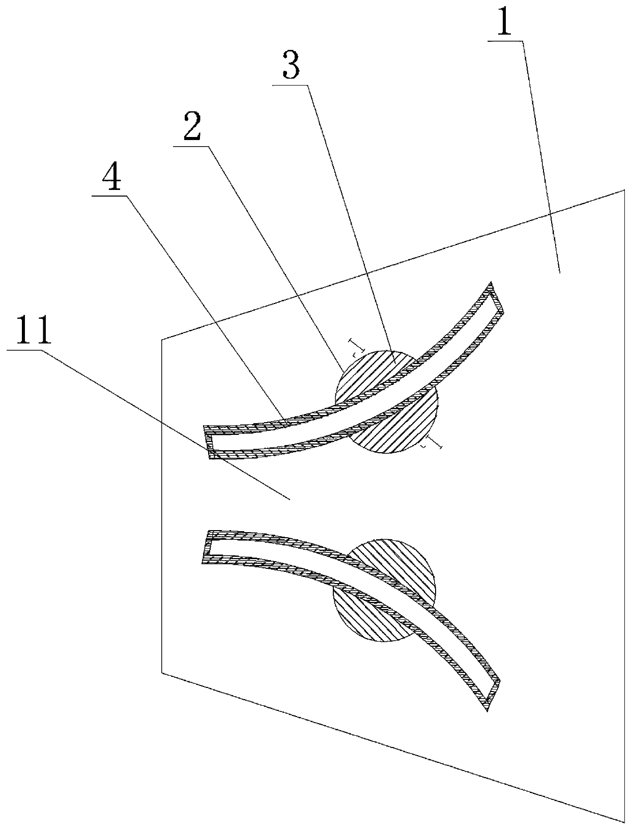 Controllable variable angle diversion pier