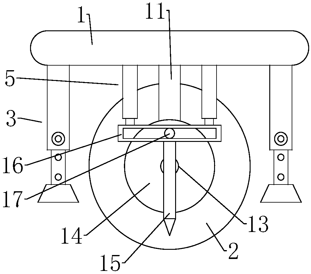 Crop planting cart-type continuous perforation apparatus