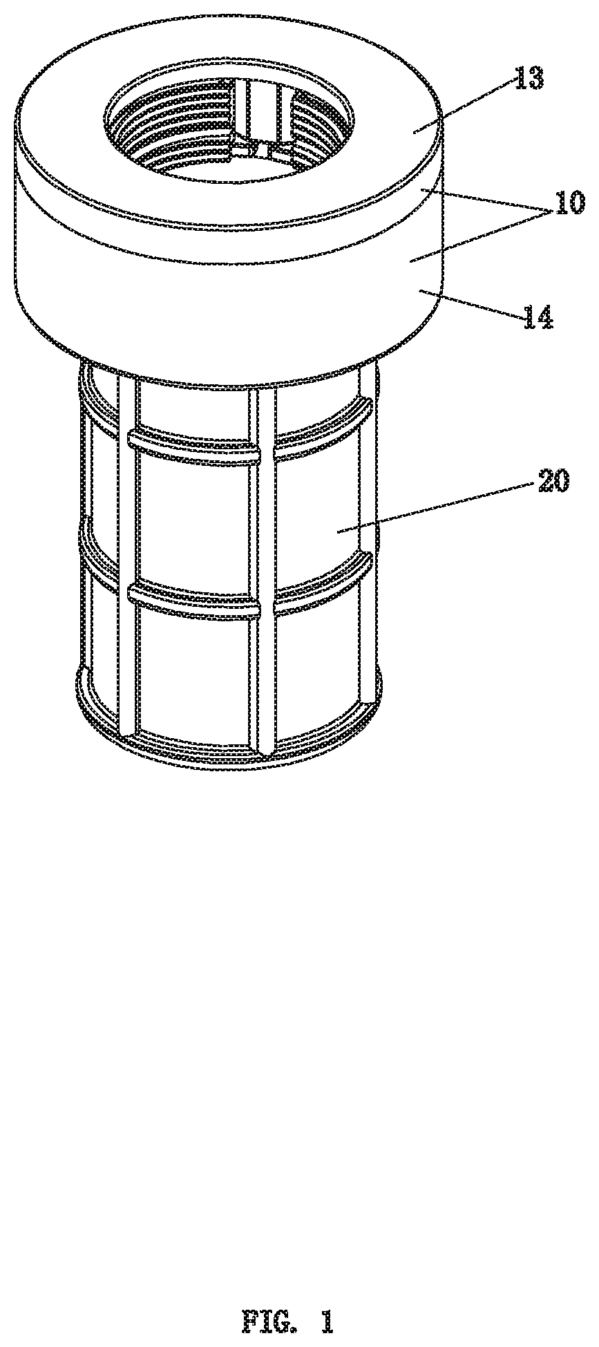 Mounting and dismounting nut structure