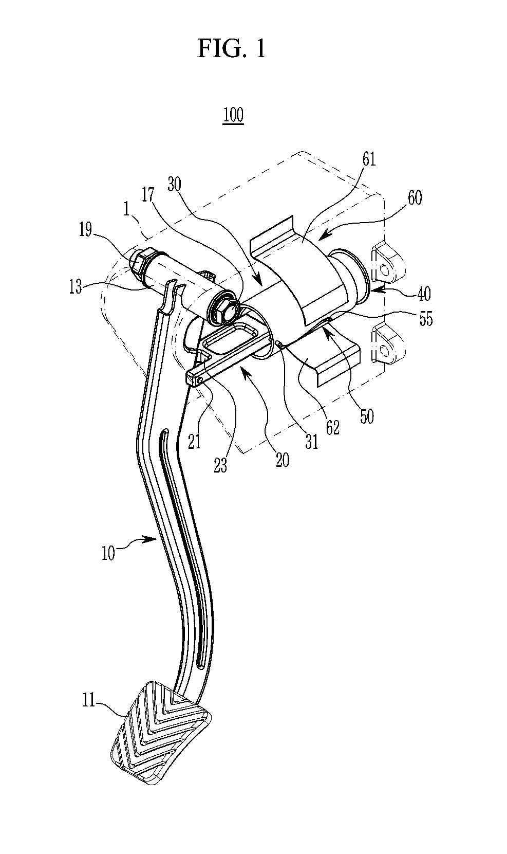 Pedal effort generation device for vehicle