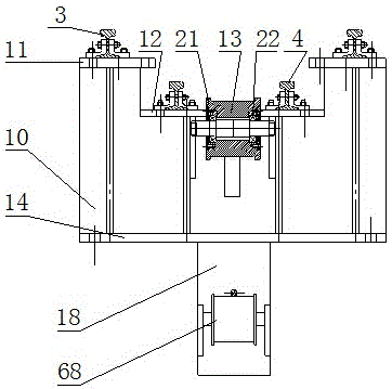 A trolley for drawing steel and its section steel inspection platform