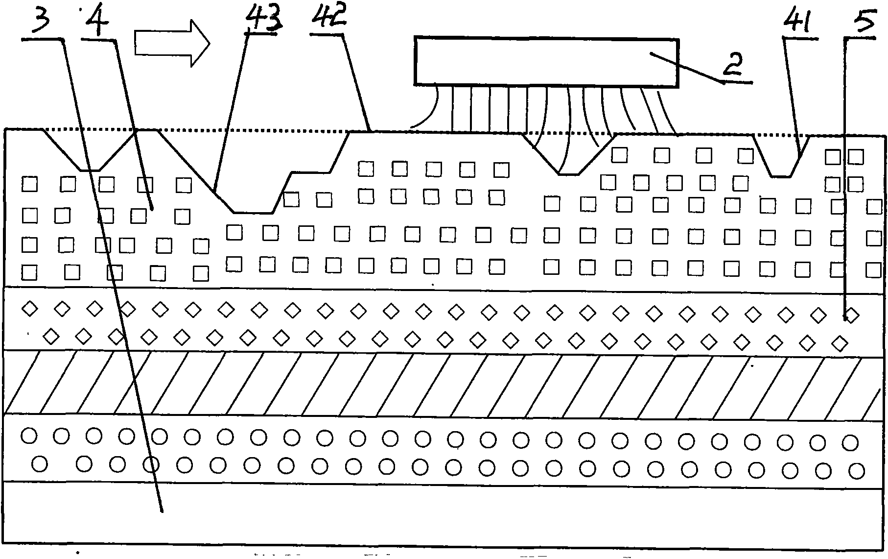 Ceramic brick manufacturing process with concave-convex polished in-glaze decoration