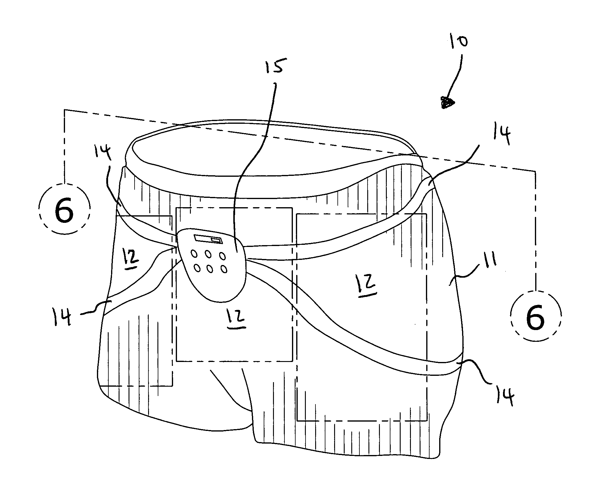 Multi-functional abdominal cramp reducing device and associated method