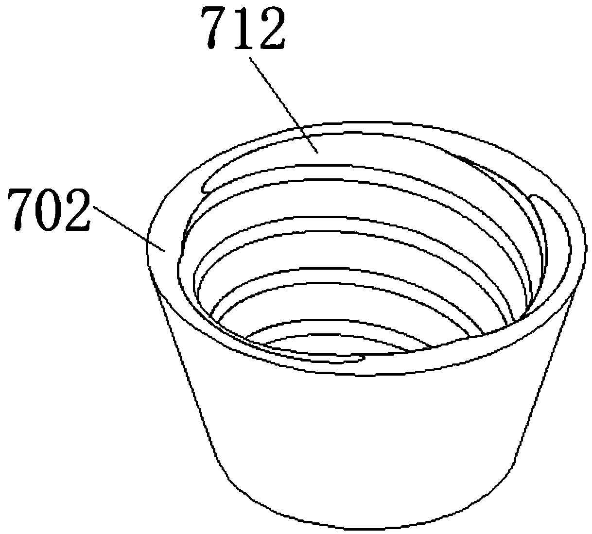 Screw extrusion progressive type cobblestone cleaning device based on Bernoulli's theorem