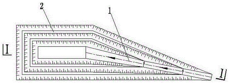 Method for developing open pit without main access