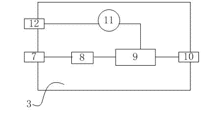 Power monitoring device for batteries of automobile