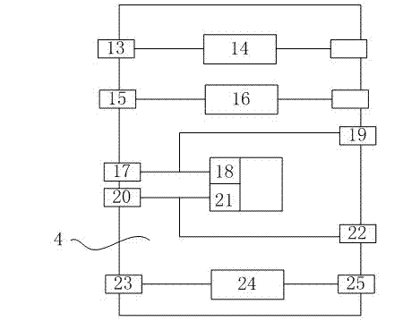 Power monitoring device for batteries of automobile