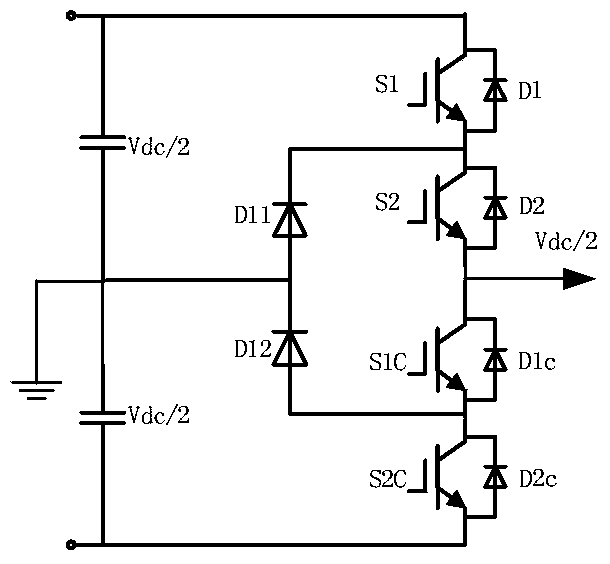 A three-level inverter