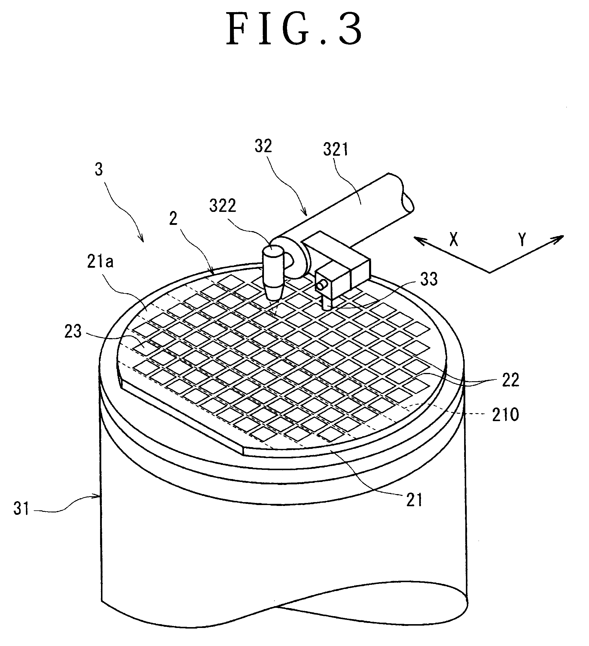 Dividing method for wafer having film on the front side thereof