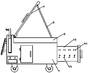 Parts placing trolley for power distribution cabinet assembling